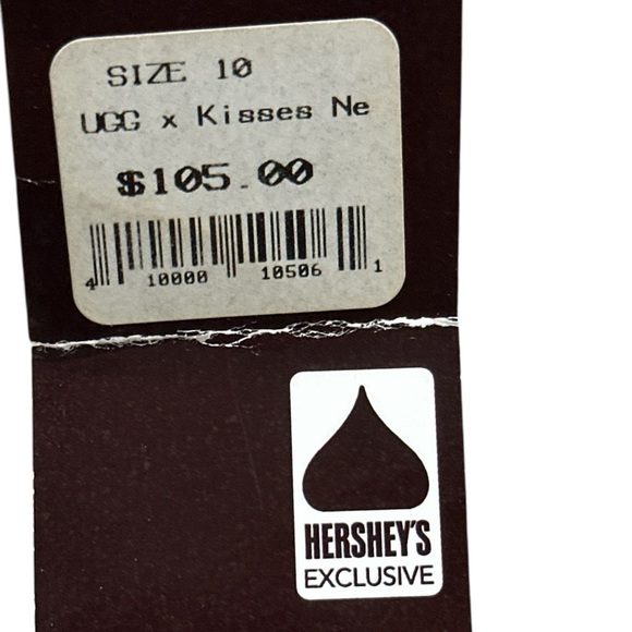 RARE UGG X HERSHEY’S KISSES NEUMEL II Silver Metallic Boots, Child Size 10. NEW! - Picture 5 of 12